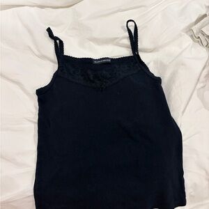 Brandy Melville Navy Camisole with Lace Detail